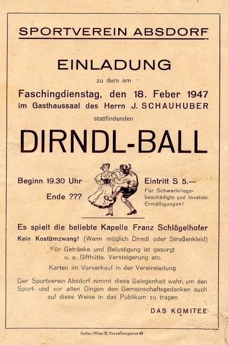 1947 Dirndlball